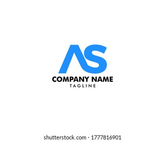 Initial Letter AS Logo Template Design