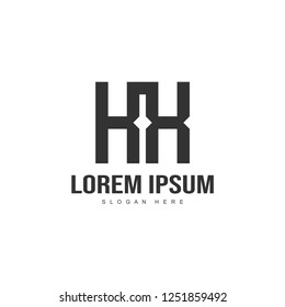 Initial letter logo template. Minimalist letter logo template design