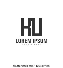 Initial letter logo template. Minimalist letter logo template design