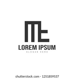 Initial letter logo template. Minimalist letter logo template design