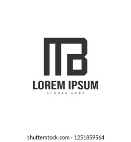 Initial letter logo template. Minimalist letter logo template design