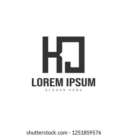 Initial letter logo template. Minimalist letter logo template design