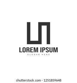 Initial letter logo template. Minimalist letter logo template design
