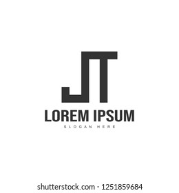 Initial letter logo template. Minimalist letter logo template design