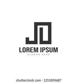 Initial letter logo template. Minimalist letter logo template design