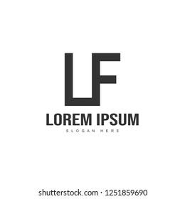 Initial letter logo template. Minimalist letter logo template design