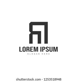 Initial letter logo template. Minimalist letter logo template design