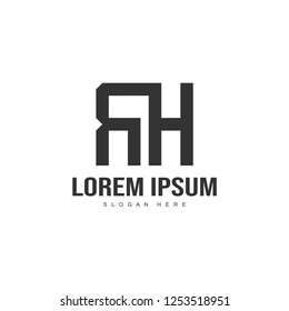 Initial letter logo template. Minimalist letter logo template design