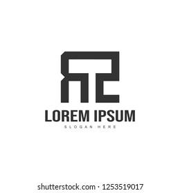 Initial letter logo template. Minimalist letter logo template design