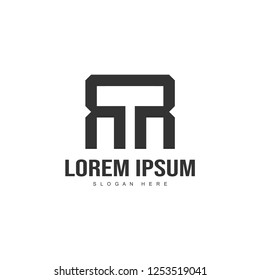 Initial letter logo template. Minimalist letter logo template design