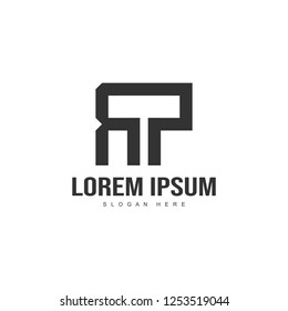 Initial letter logo template. Minimalist letter logo template design