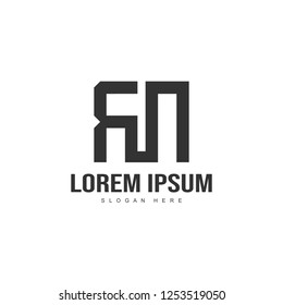 Initial letter logo template. Minimalist letter logo template design