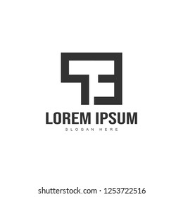Initial letter logo template. Minimalist letter logo template design