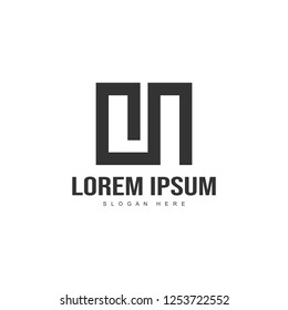 Initial letter logo template. Minimalist letter logo template design