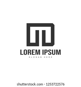 Initial letter logo template. Minimalist letter logo template design
