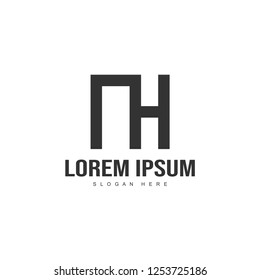 Initial letter logo template. Minimalist letter logo template design