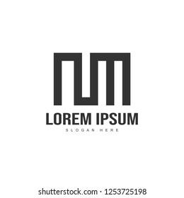 Initial letter logo template. Minimalist letter logo template design