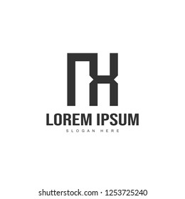 Initial letter logo template. Minimalist letter logo template design