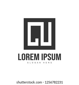 Initial letter logo template. Minimalist letter logo template design