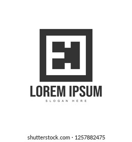 Initial letter logo template. Minimalist letter logo template design