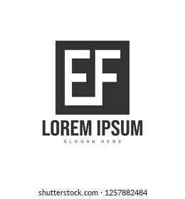 Initial letter logo template. Minimalist letter logo template design