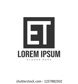 Initial letter logo template. Minimalist letter logo template design