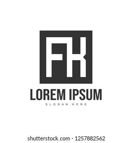 Initial letter logo template. Minimalist letter logo template design