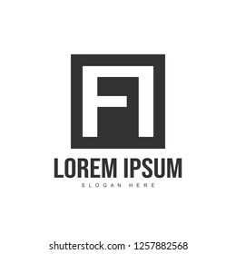 Initial letter logo template. Minimalist letter logo template design