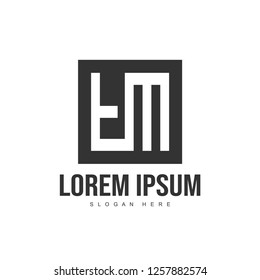 Initial letter logo template. Minimalist letter logo template design