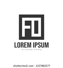 Initial letter logo template. Minimalist letter logo template design