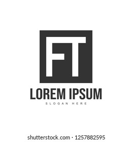 Initial letter logo template. Minimalist letter logo template design