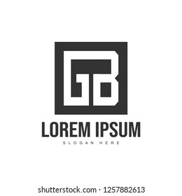Initial letter logo template. Minimalist letter logo template design