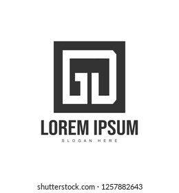 Initial letter logo template. Minimalist letter logo template design
