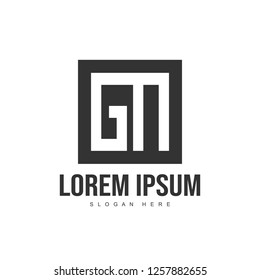 Initial letter logo template. Minimalist letter logo template design