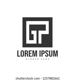 Initial letter logo template. Minimalist letter logo template design