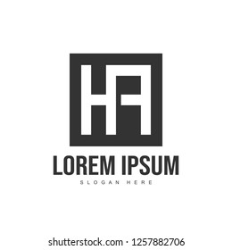 Initial letter logo template. Minimalist letter logo template design