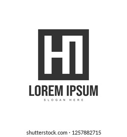 Initial letter logo template. Minimalist letter logo template design