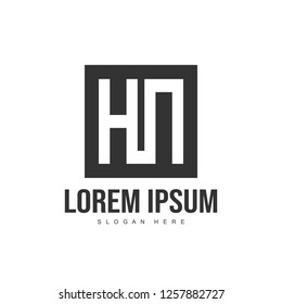 Initial letter logo template. Minimalist letter logo template design