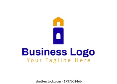 Plantilla de logotipo de carta inicial I moderna para la empresa