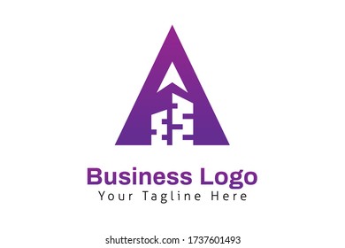 Initial Letter Logo A Template modern for company