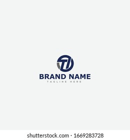 initial letter logo TI, IT, logo template