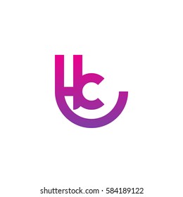 initial letter logo tk, kt, k inside t rounded lowercase purple pink