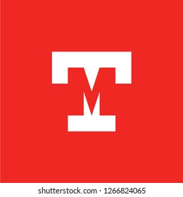 Initial letter logo TM, logo template