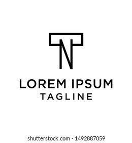 initial letter logo TN, NT, logo template 
