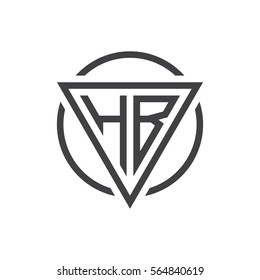 initial letter logo triangle circle black