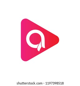 Initial letter A logo triangle icon.8eps
