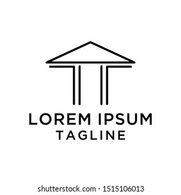 initial letter logo TT Real Estate logo template
