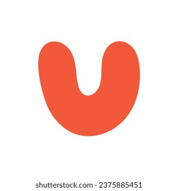 initial letter logo U initial company icon business logo background illustration