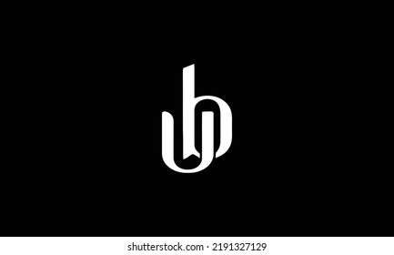 initial letter logo UB, BU logo template