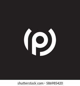 logotipo inicial arriba, pu, p dentro u fondo blanco redondeado en minúsculas